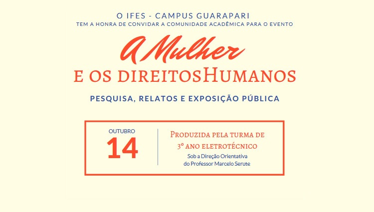 banner a mulher e os direitos humanos