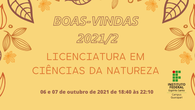 boas vindas lic nat