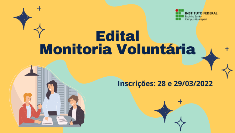 banner edital monitoria voluntaria