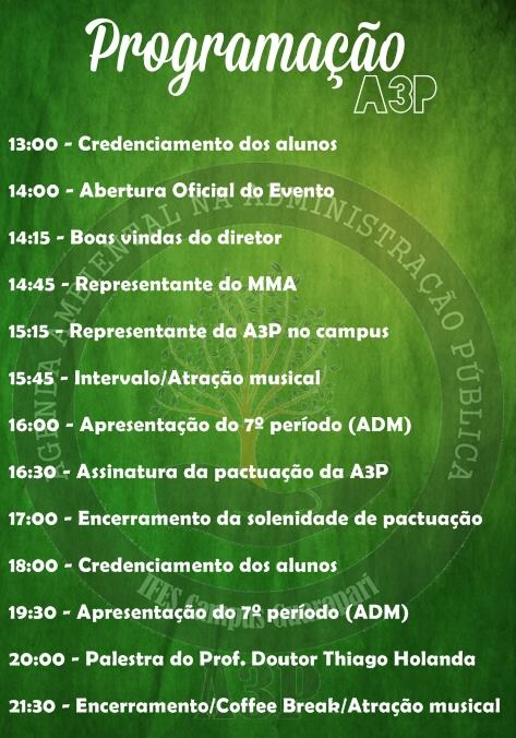 cronograma agenda A3P 06 06 2017